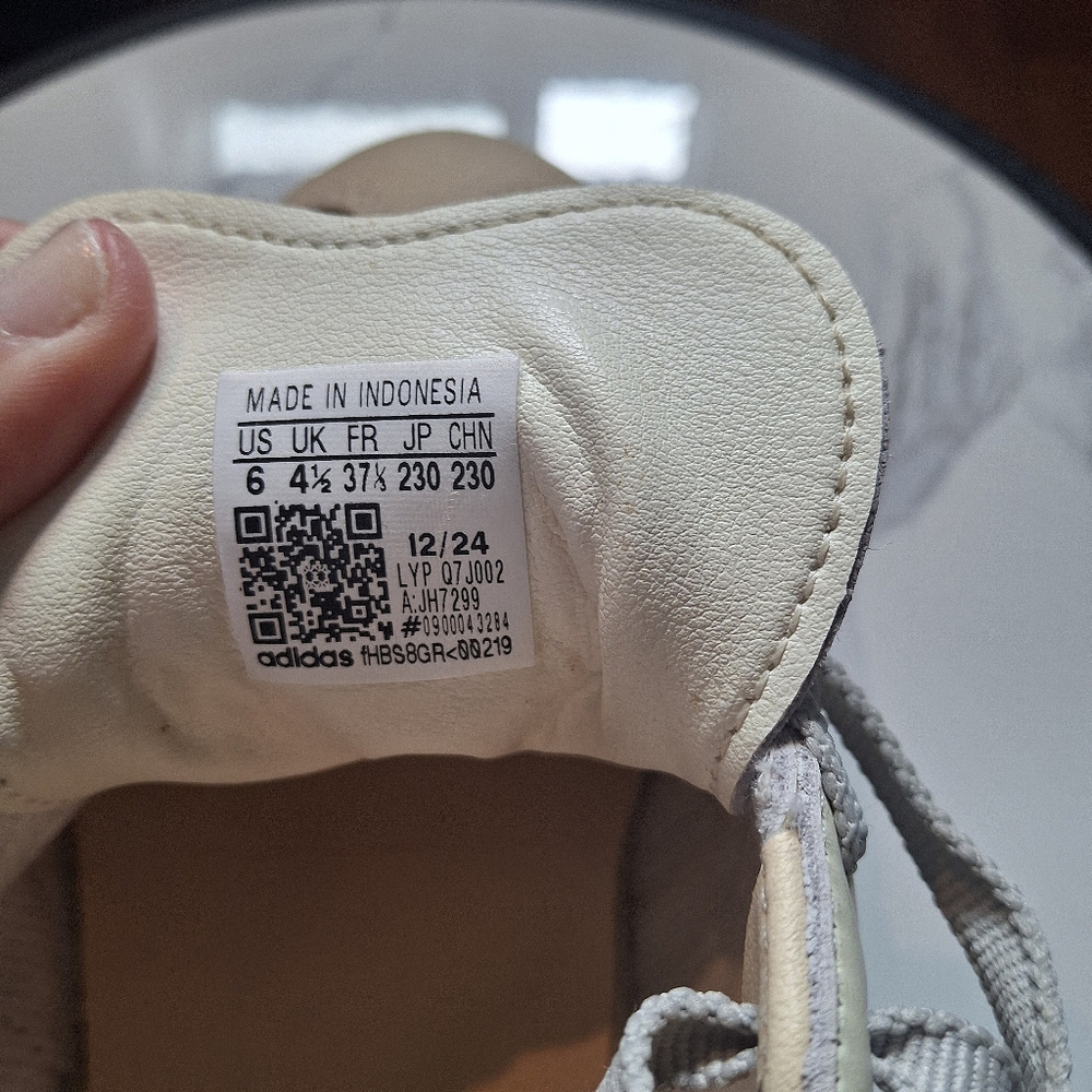 Women's Adidas Samba                     White and Light Blue - Picture 10 of 10